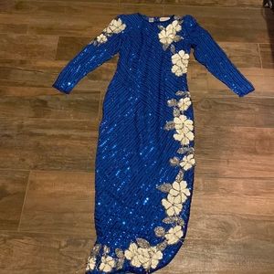 Vintage Sequin Evening Gown